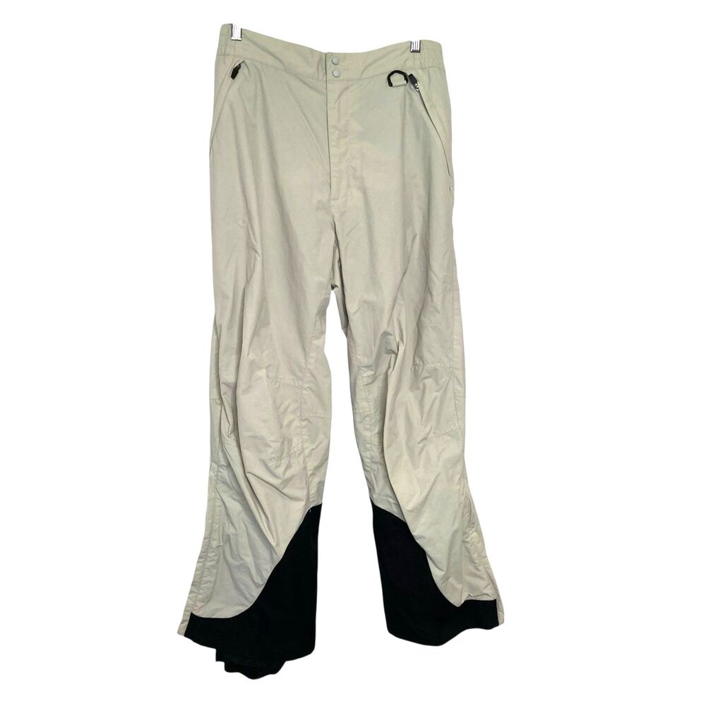 L.L. Bean Snow Pants Men's Medium Reg Snowboard Ski Winter Pants Beige  0AAW8